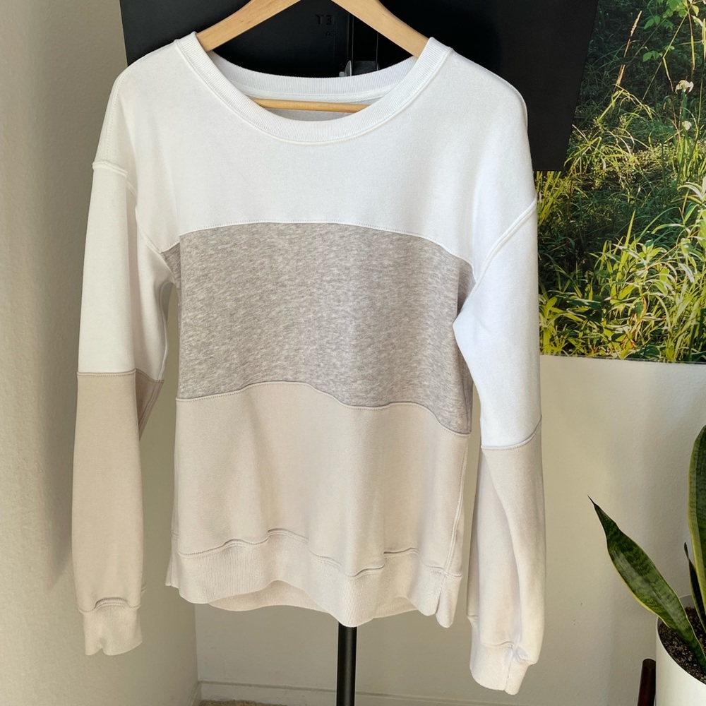 Abercrombie & Fitch Colorblock Crew Sweater